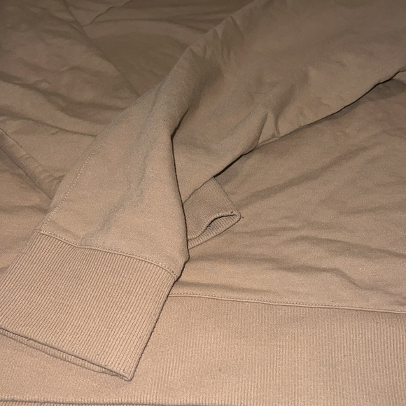 Theory hoodie hood jacket beige brown color theory hood size large - Picture 4 of 11